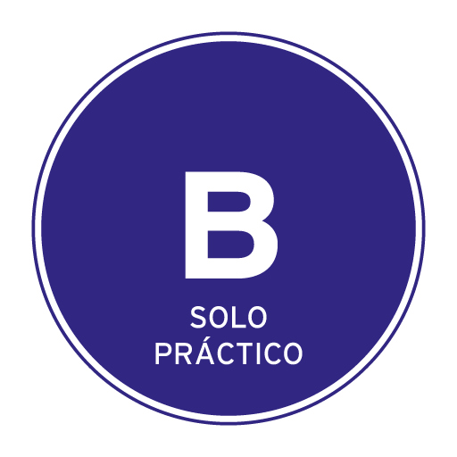 Permiso de conducir de clase B sólo práctico